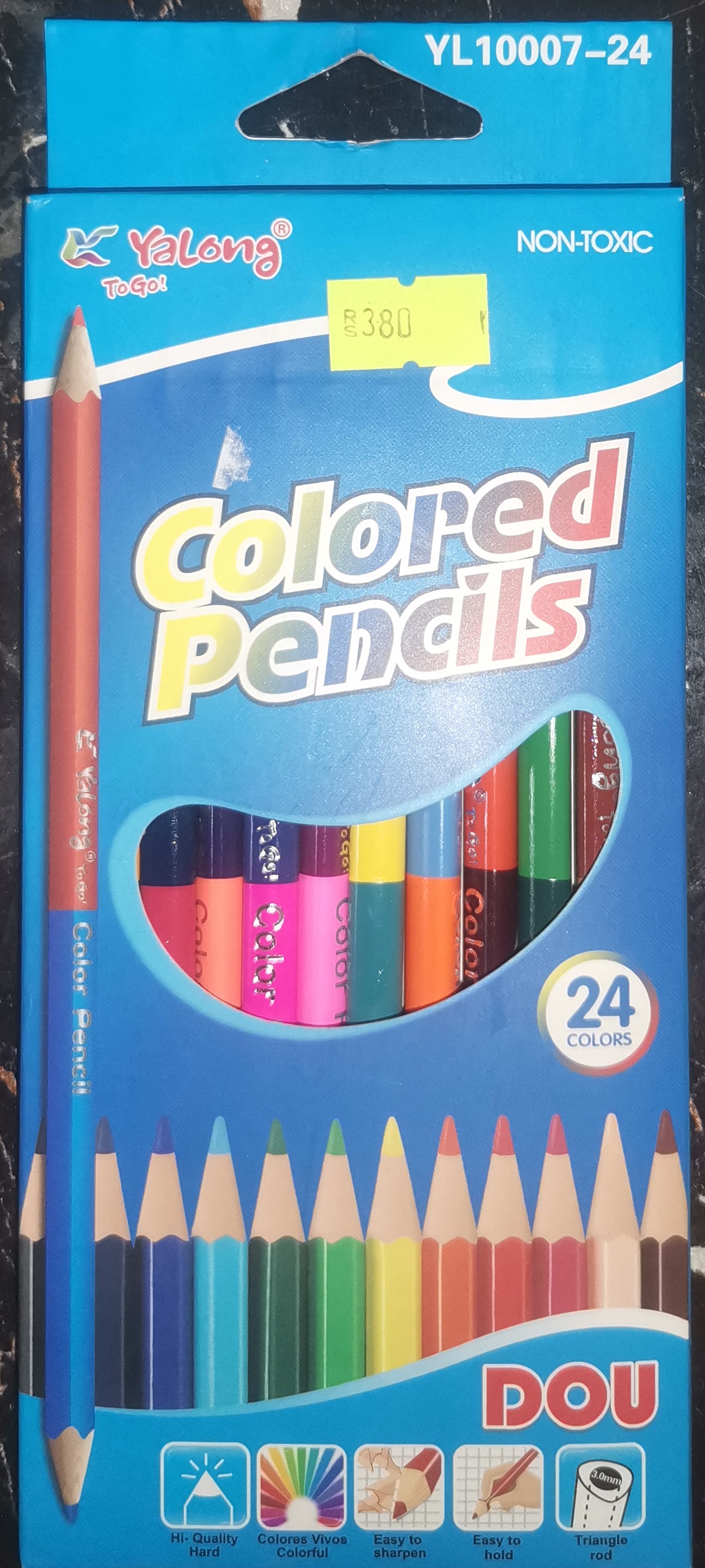 Yalong Colored Pencils (YL100007-24) (2 Sided Colors - 12Pcs)