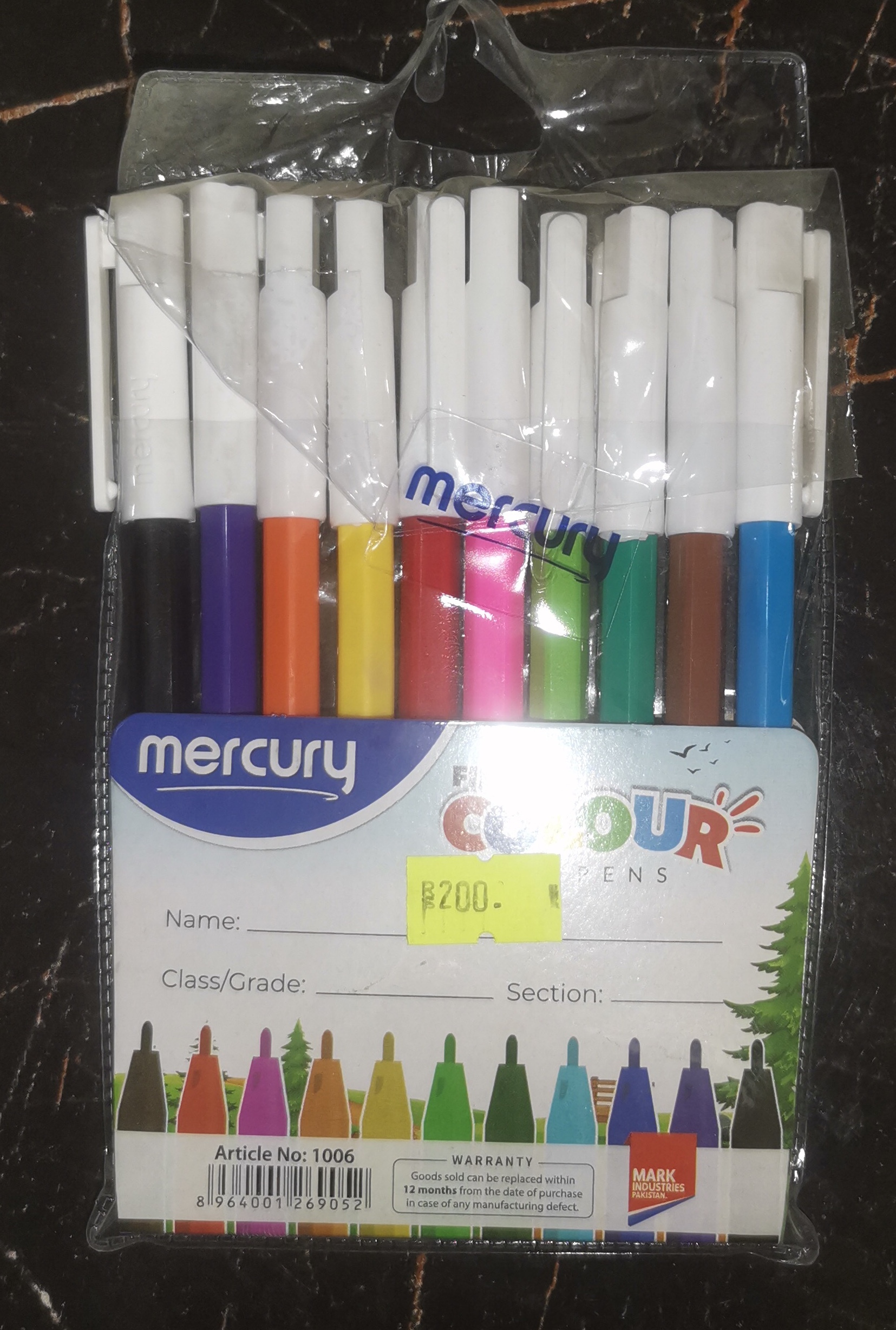 color marker set (mercury)