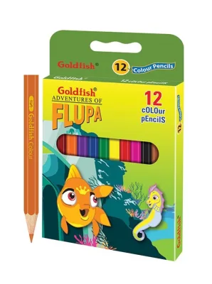 GoldFish 12 Colors Pencil Half Gatta