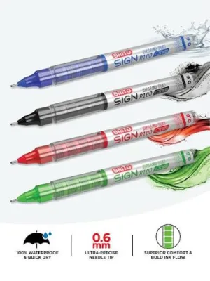 Brito Sign R100 Ruler Pen (Multi Color - Gel Pen)