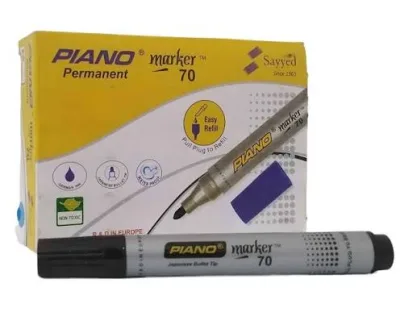 Permanent Marker 70| Round Tip| Piano Black, Blue, Red, Green (1Pcs)