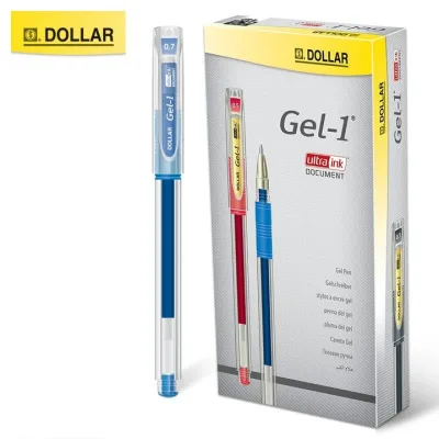 Dollar Gel Pen (Blue)