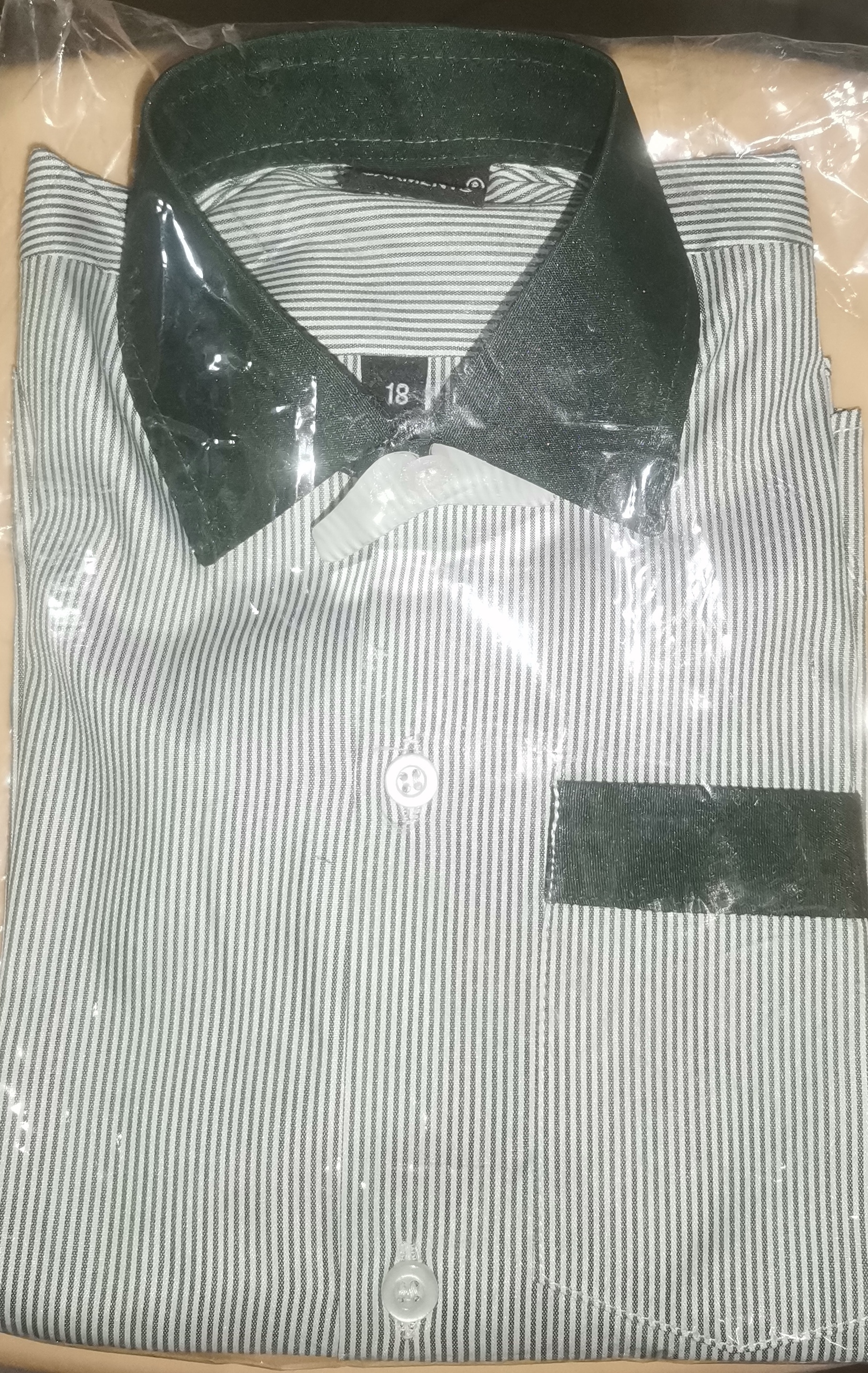 School Shirt (Green Cuff/Color - Insaf)